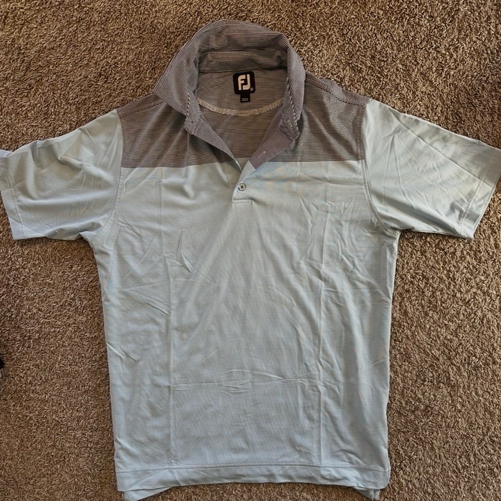 FootJoy Two-Tone Gray Polo Shirt